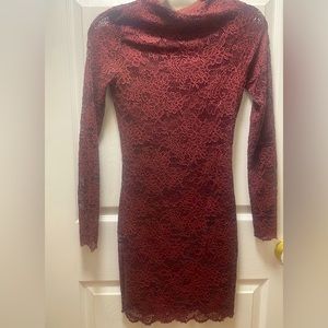 Xs maroon dress